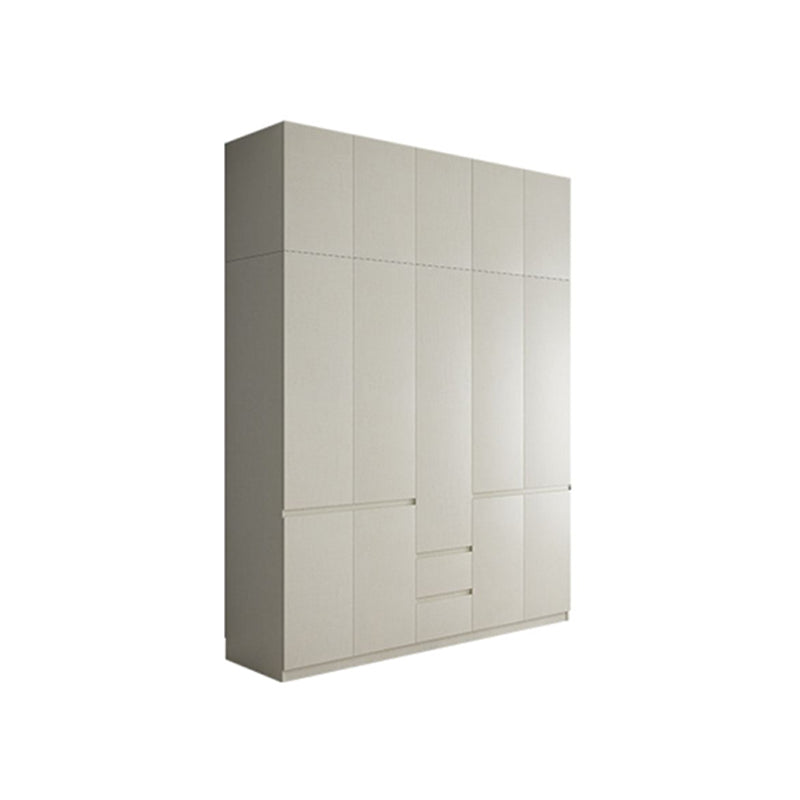 Engineered Wood Wardrobe Cabinet with Shelves Hinged Wardrobe Armoire