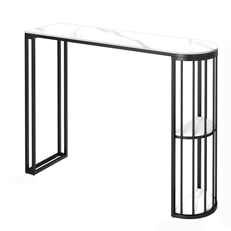 Stone Bar Table Set 1/3 Pcs Modern Bar Table and Upholstered Stools