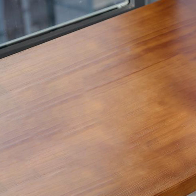 Industrial Style Bar Table Solid Wood Rectangle Bar Dining Table