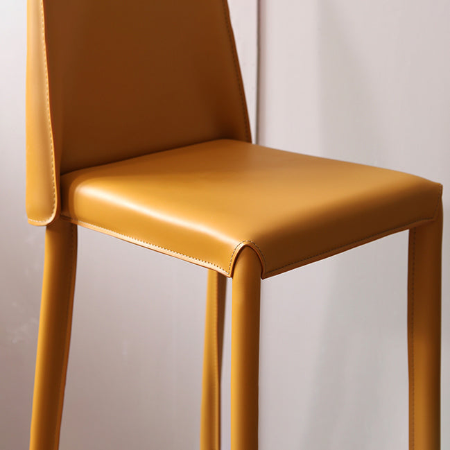 Modern Bar Stool Leathe Backrest Counter Stool for Living Room