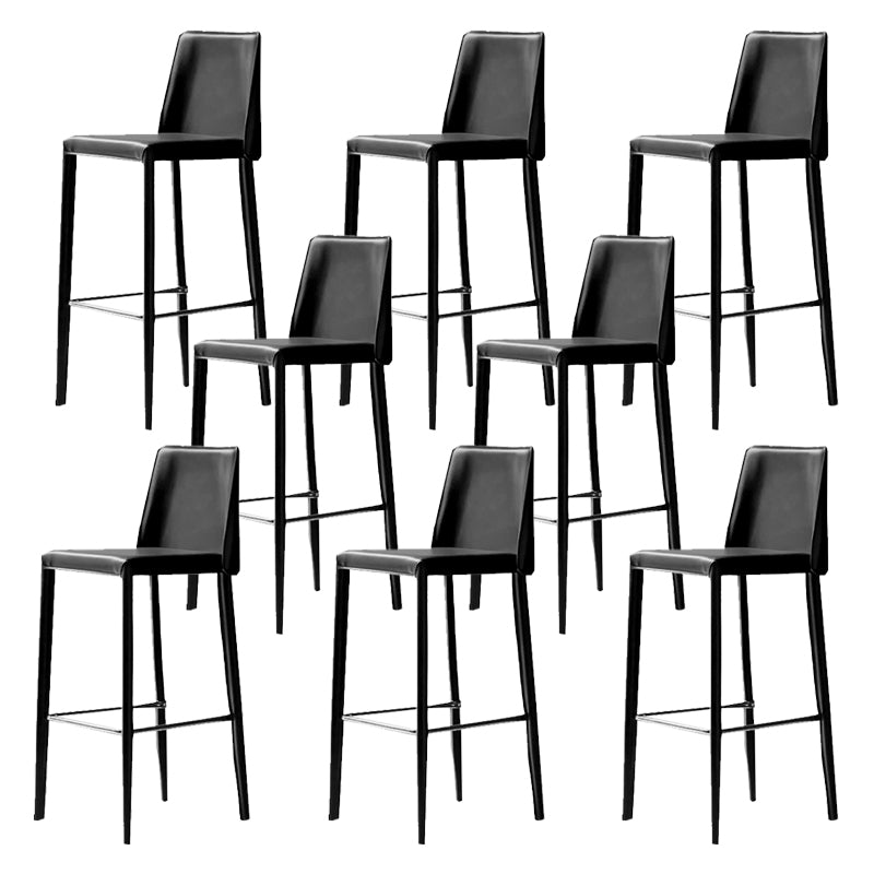 Modern Bar Stool Leathe Backrest Counter Stool for Living Room