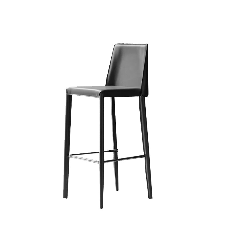 Modern Bar Stool Leathe Backrest Counter Stool for Living Room