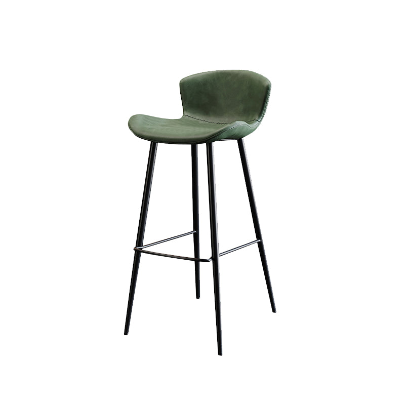 Modern Upholstered Stools with Metal Legs Matte Finish Indoor Counter & Bar Stools