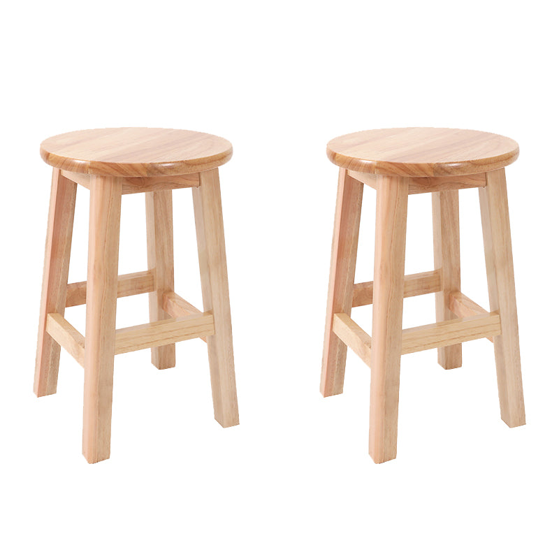 Modern Style Bar Stool Rubberwood Counter Stool for Dining Room