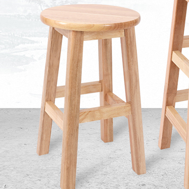 Modern Style Bar Stool Rubberwood Counter Stool for Dining Room