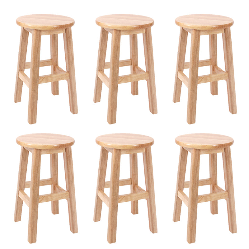 Modern Style Bar Stool Rubberwood Counter Stool for Dining Room