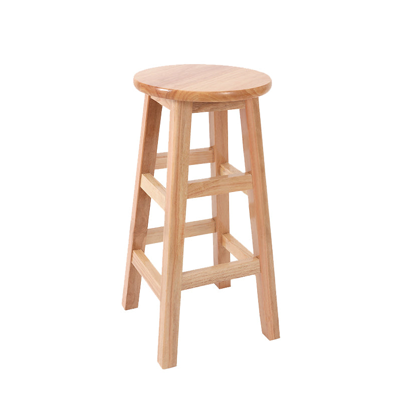 Modern Style Bar Stool Rubberwood Counter Stool for Dining Room