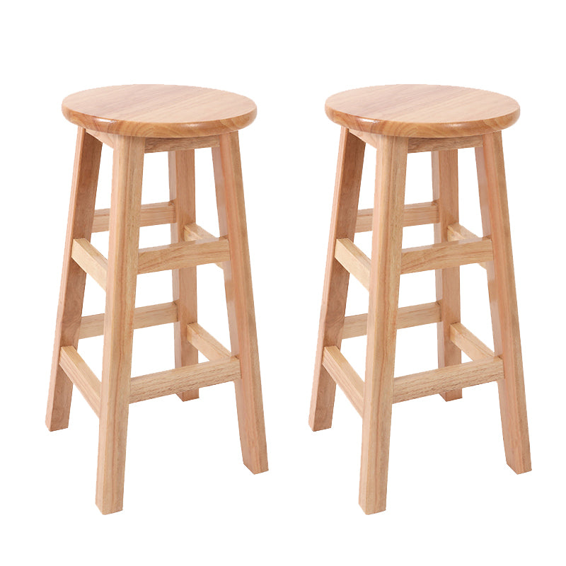 Modern Style Bar Stool Rubberwood Counter Stool for Dining Room