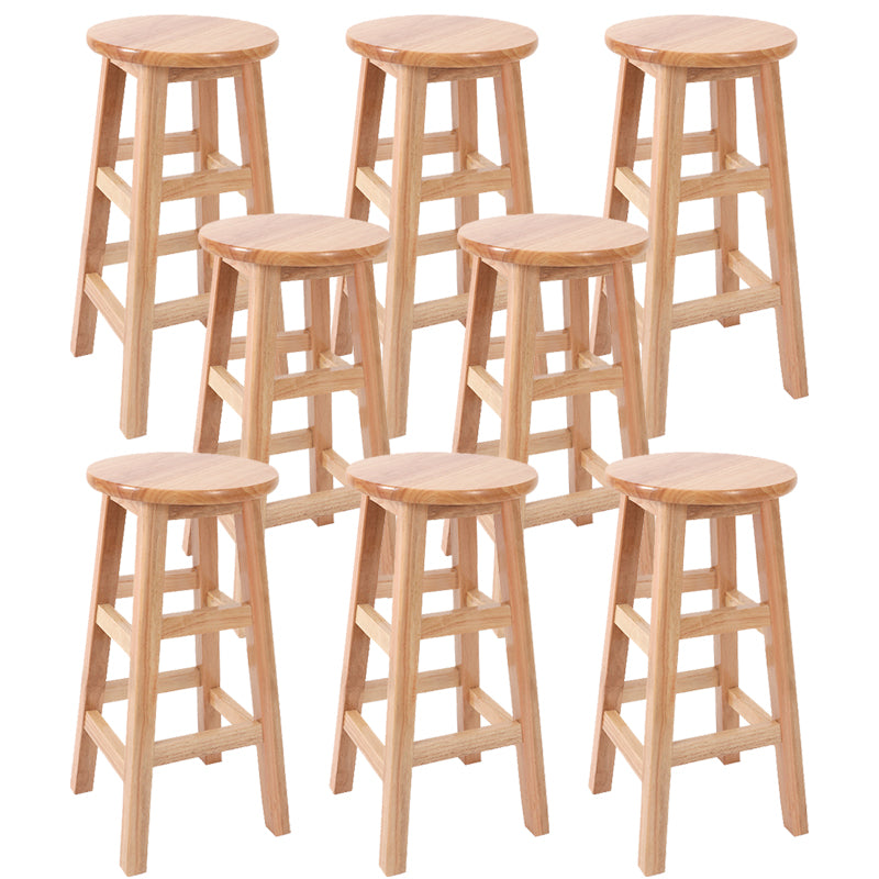 Modern Style Bar Stool Rubberwood Counter Stool for Dining Room