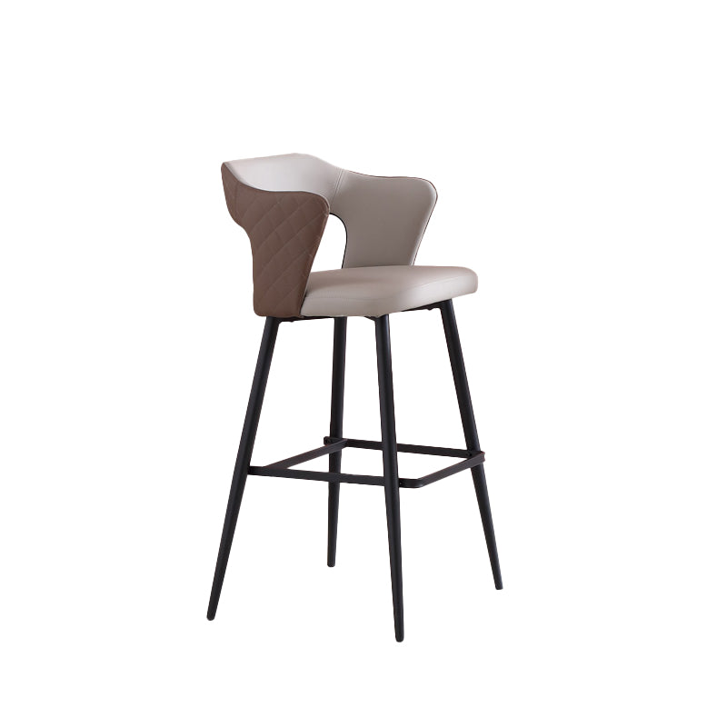 Modern Style Bar Stool Leather Counter Stool for Dining Room