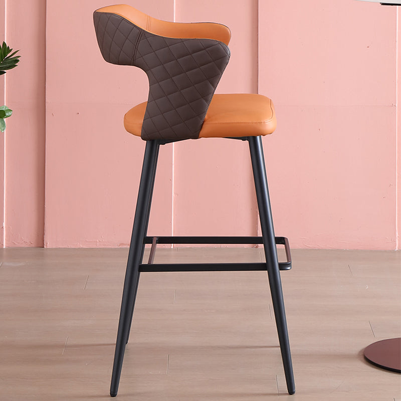 Modern Style Bar Stool Leather Counter Stool for Dining Room