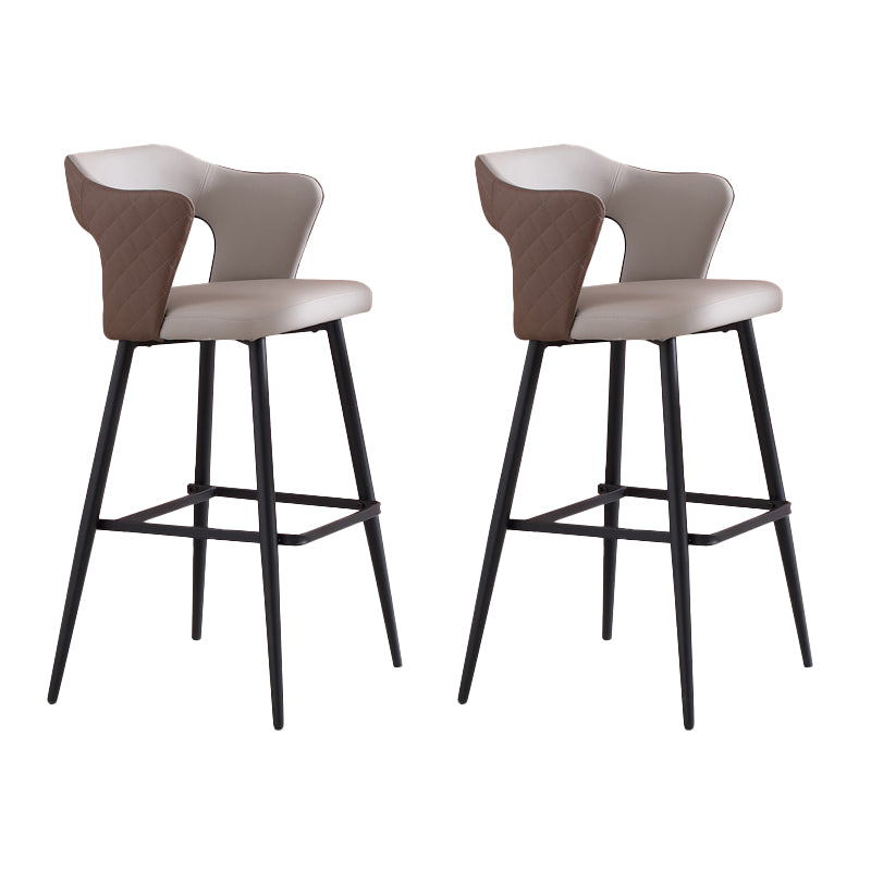 Modern Style Bar Stool Leather Counter Stool for Dining Room