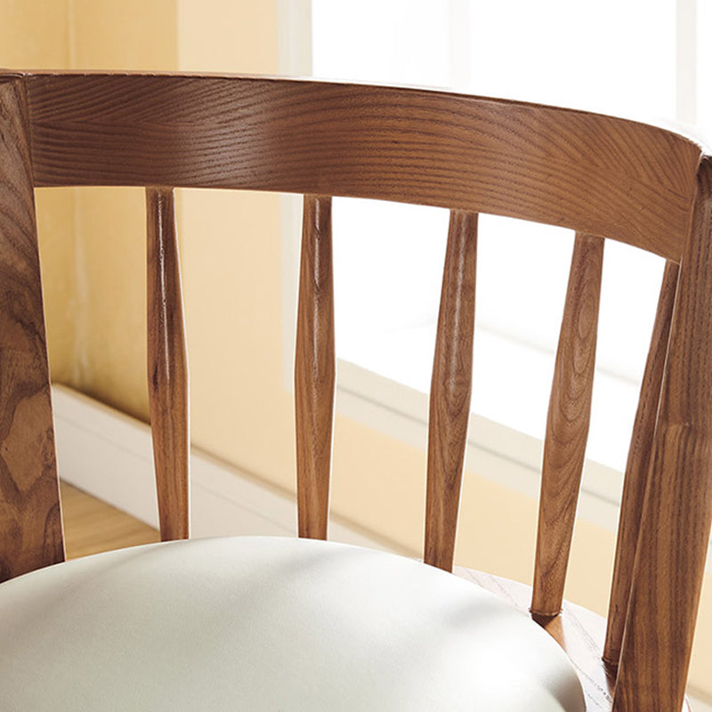 Modern Style Bar Stool Solid Wood Backrest Bar Stools with Swivel