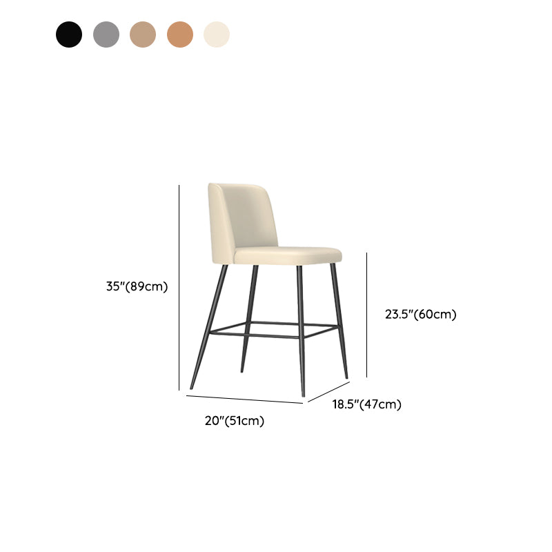 Modern Style Bar Stool Upholstered Bar Stools for Dining Room