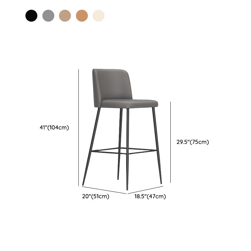 Modern Style Bar Stool Upholstered Bar Stools for Dining Room