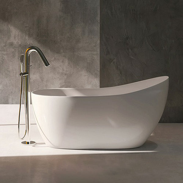 Modern Style Freestanding Soaking Bathtub Single Slipper Acrylic Bathtub for Bathroom