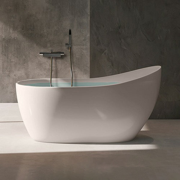 Modern Style Freestanding Soaking Bathtub Single Slipper Acrylic Bathtub for Bathroom