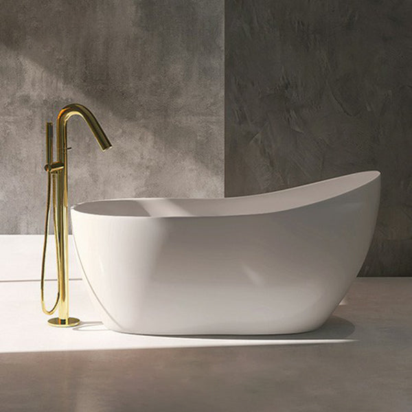 Modern Style Freestanding Soaking Bathtub Single Slipper Acrylic Bathtub for Bathroom