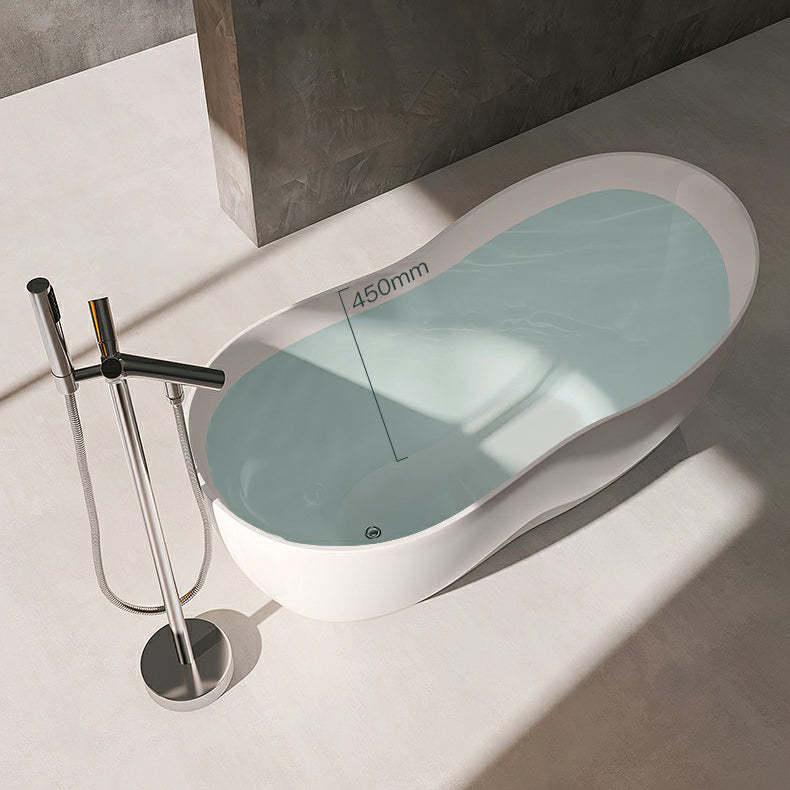 Modern Style Freestanding Soaking Bathtub Single Slipper Acrylic Bathtub for Bathroom