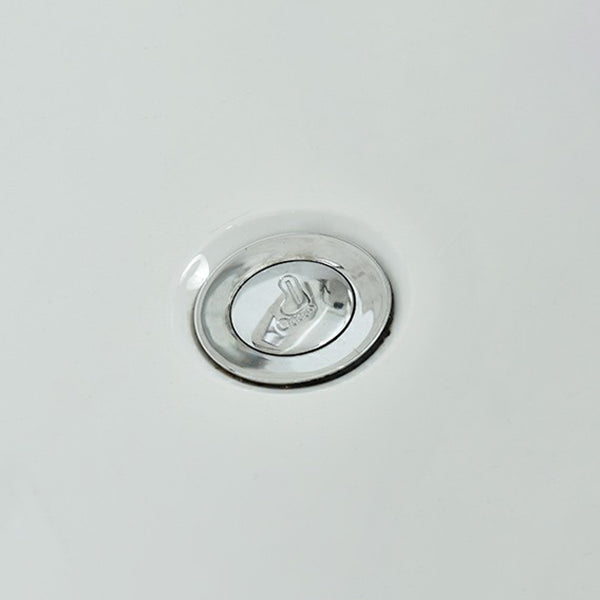 Modern Soaking Freestanding Bath Tub Acrylic Oval Bathtub with Overflow Trim