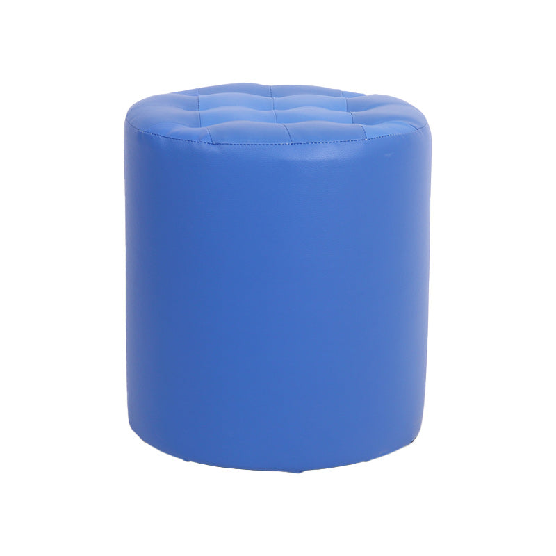 Dark Brown Modern Pouf Stain Resistant Round Pouf for Drawing Room