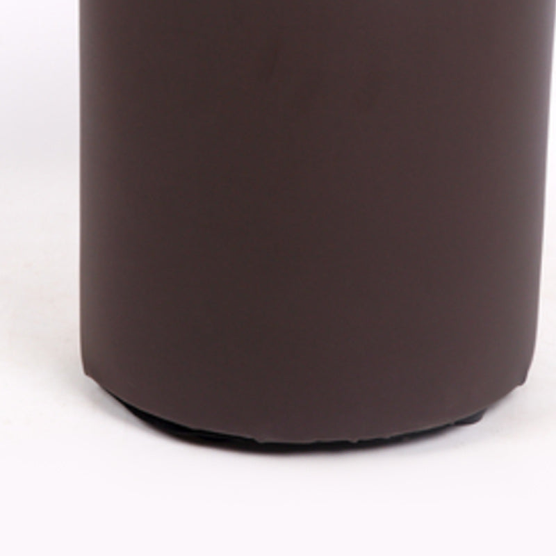 Dark Brown Modern Pouf Stain Resistant Round Pouf for Drawing Room