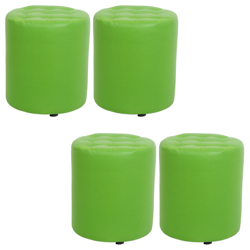 Dark Brown Modern Pouf Stain Resistant Round Pouf for Drawing Room