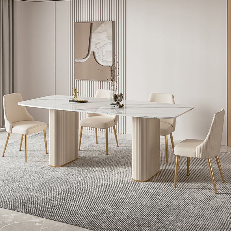 Glam Side Chair Dining Room Gold Legs Dining Armless Parsons Chair