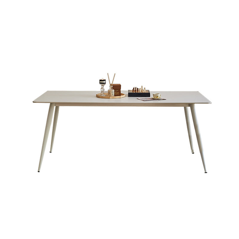 Industrial 4 Legs Dining Room Sintered Stone Dining Table for Kitchen