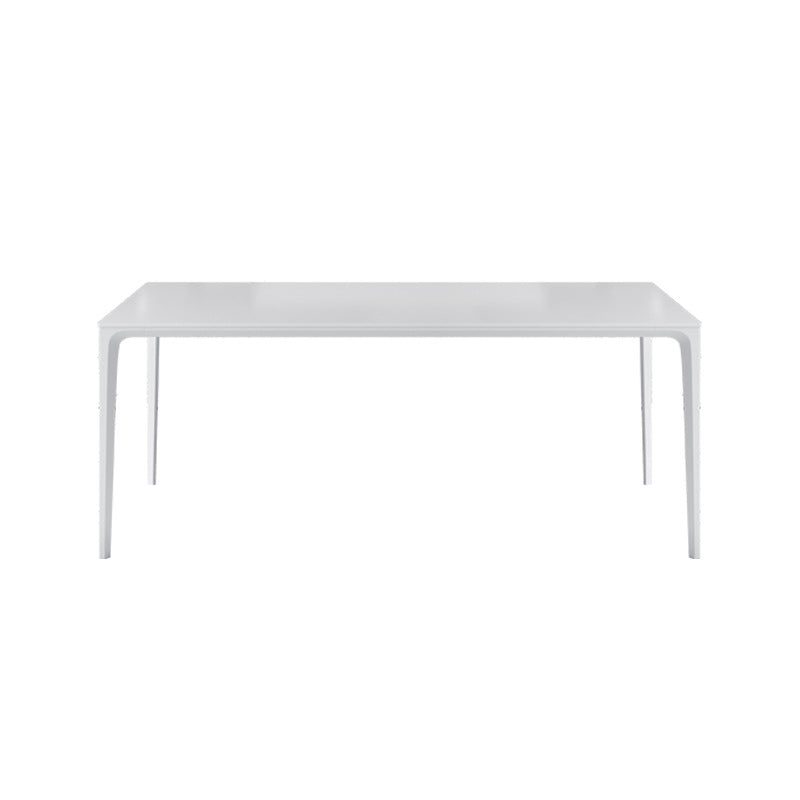 Industrial Dining Room Table Rectangle Stone Dinette Table for Home