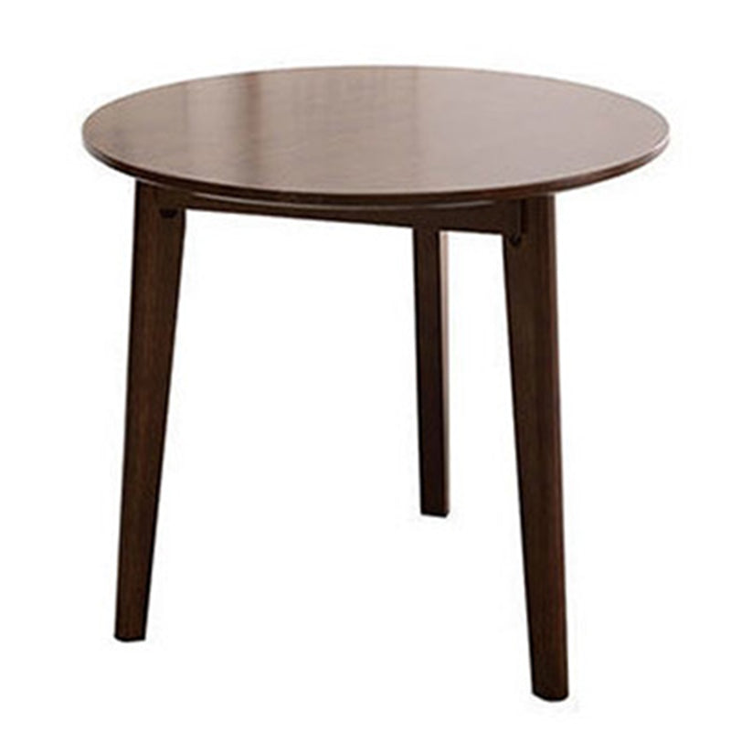 Rubberwood Solid Wood Dining Table Round Dining Table for Dining Room