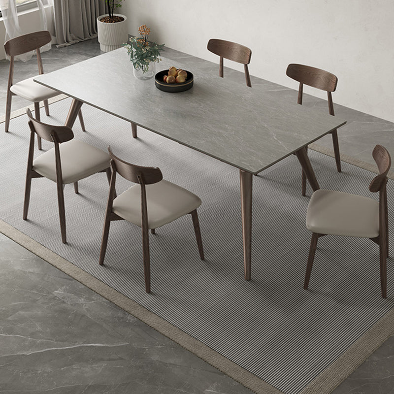 Modern Style Furniture Rectangle Stone Dining Room Table for Kitchen