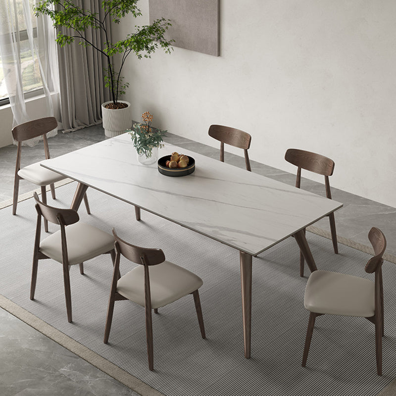 Modern Style Furniture Rectangle Stone Dining Room Table for Kitchen
