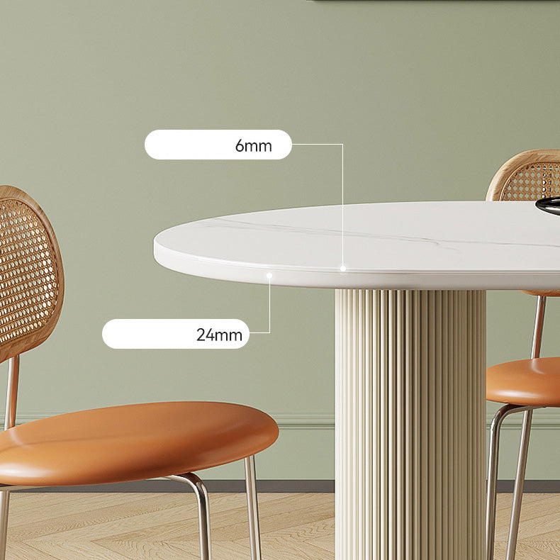 Simplicity Dinette Table Oval Stone Dining Room Table for Dining Room