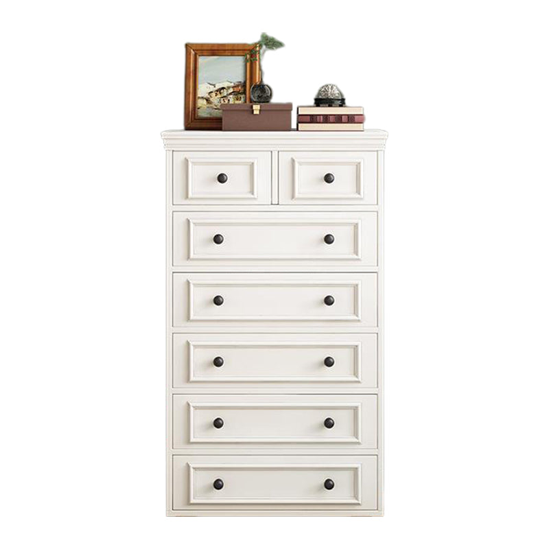 American Traditional Vertical Lingerie Chest Wood Storage Chest for Bedroom