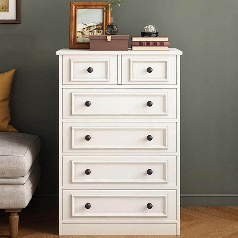 American Traditional Vertical Lingerie Chest Wood Storage Chest for Bedroom