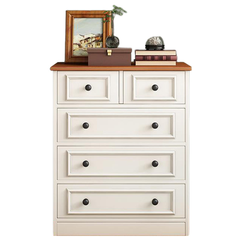 American Traditional Vertical Lingerie Chest Wood Storage Chest for Bedroom