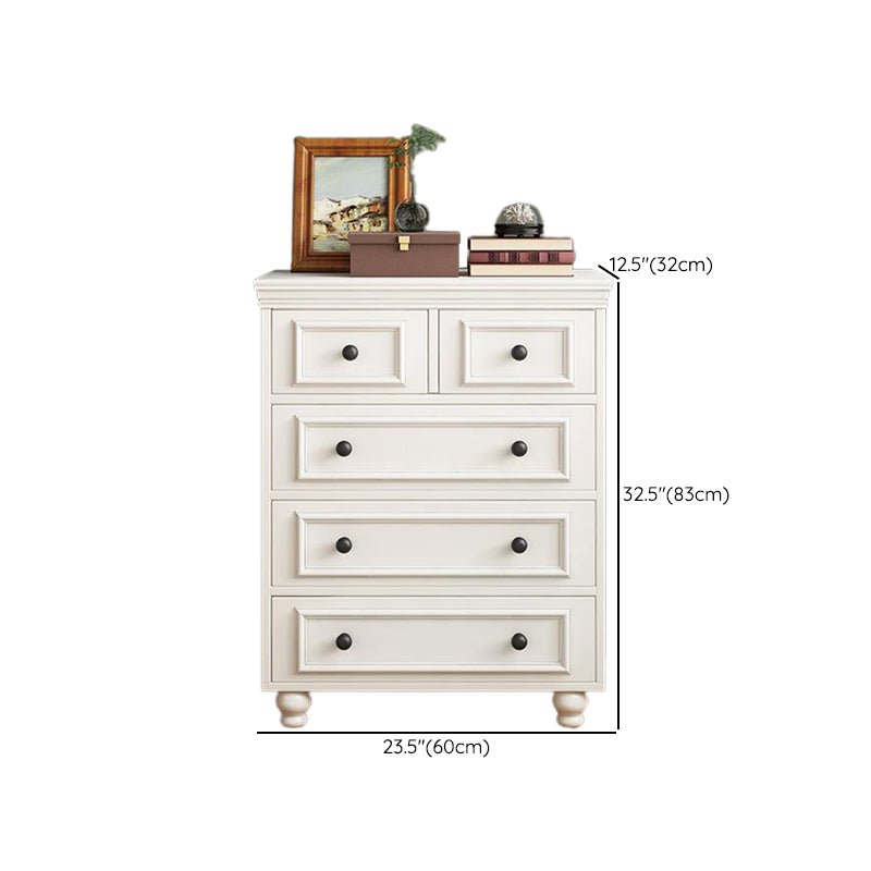 American Traditional Vertical Lingerie Chest Wood Storage Chest for Bedroom