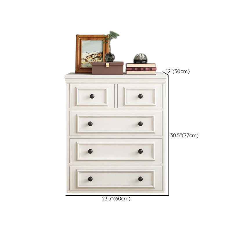 American Traditional Vertical Lingerie Chest Wood Storage Chest for Bedroom