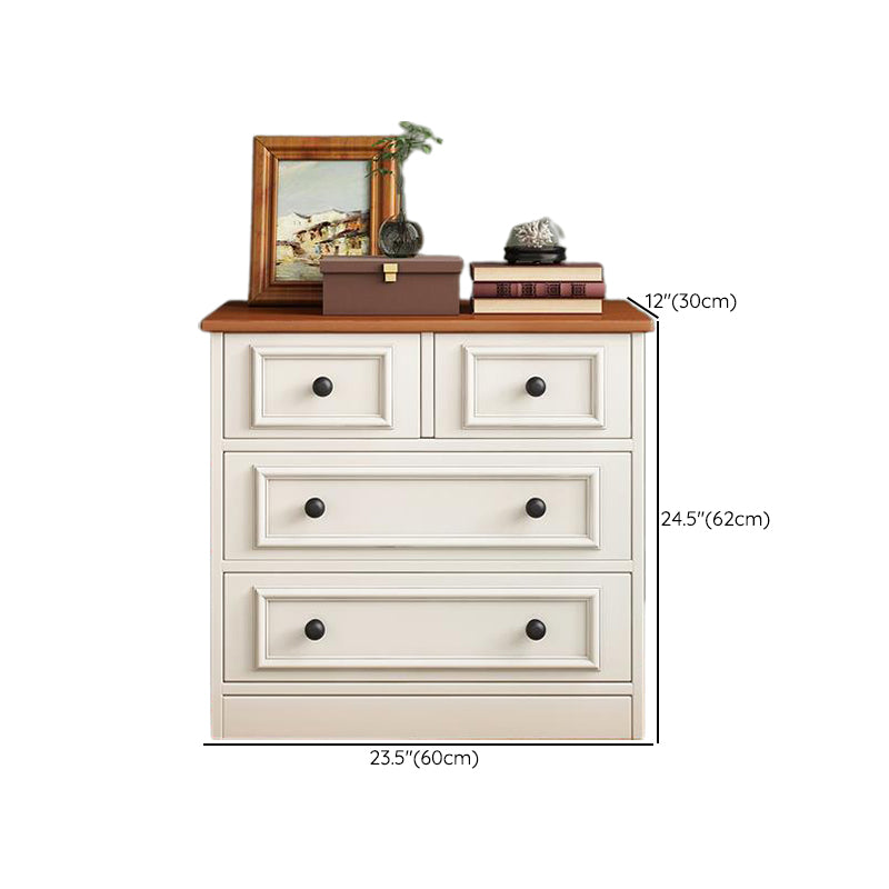 American Traditional Vertical Lingerie Chest Wood Storage Chest for Bedroom