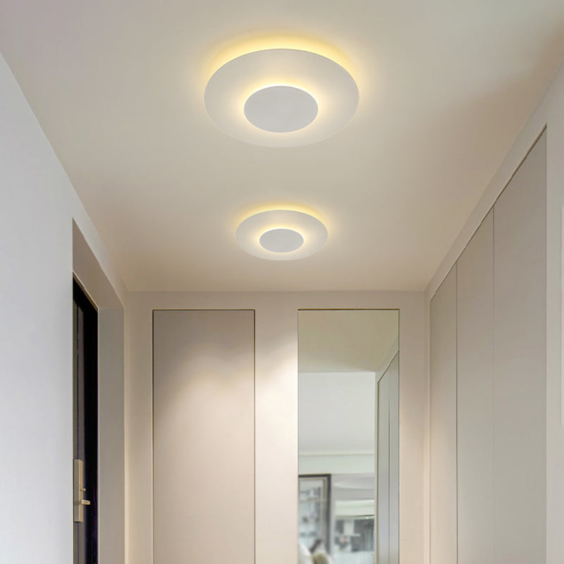 LED Modern Metal Flush Mount Geometric Shape Ceiling Light for Bedroom