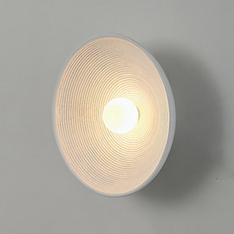 Simple Circle Wall Lamps Resin Wall Light Fixtures for Living Room