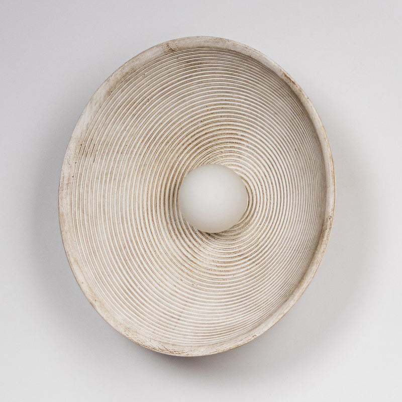 Simple Circle Wall Lamps Resin Wall Light Fixtures for Living Room