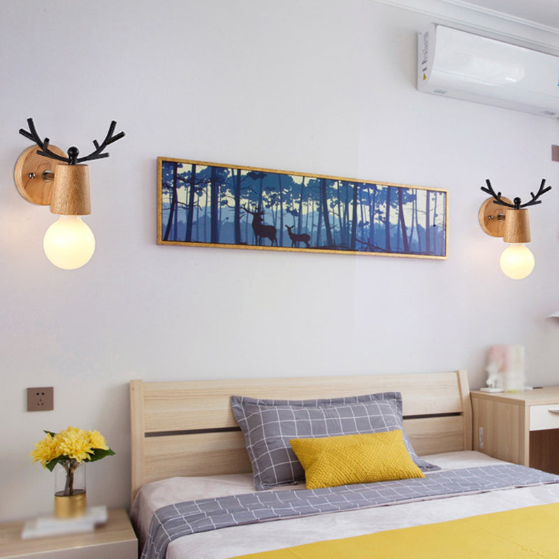 Nordic Style Iron Vanity Light Antler Shape Vanity Lamp for Living Room