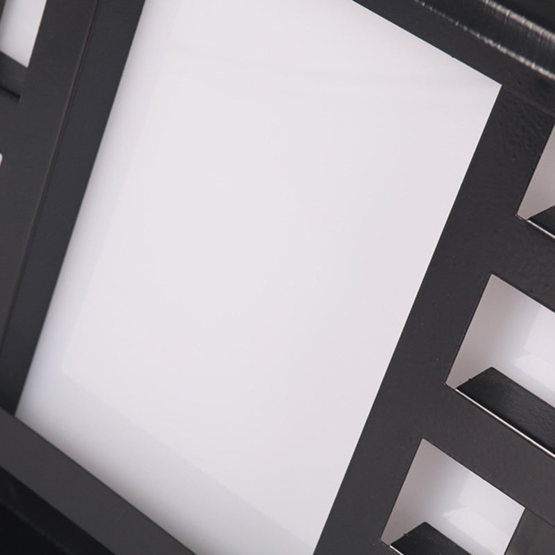 Contemporary Pillar Lamp Household Outdoor Lamp for Backyard