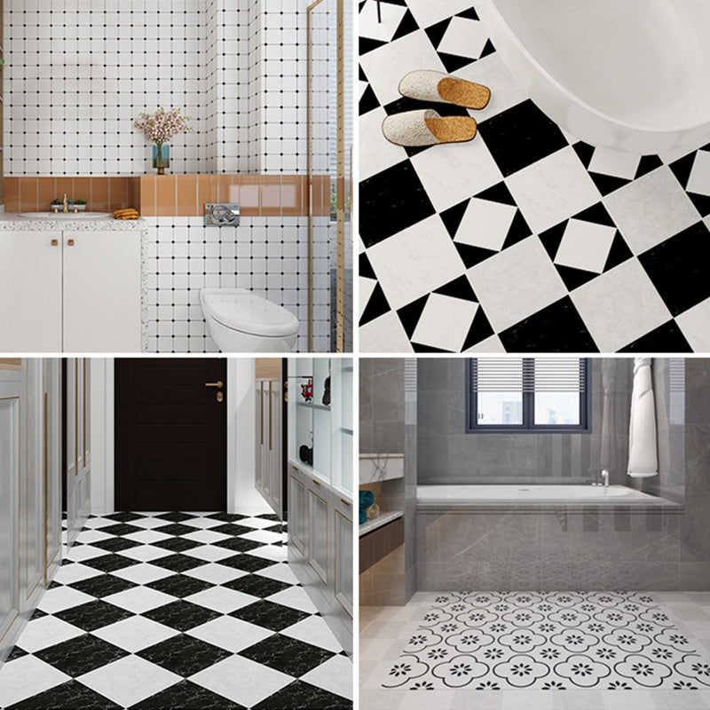 Patterned Vinyl Flooring Peel and Stick Vinyl Flooring with Square Edge