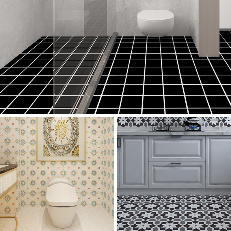 Patterned Vinyl Flooring Peel and Stick Vinyl Flooring with Square Edge