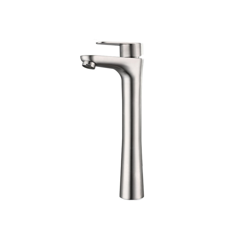 Modern Vessel Faucet Stainless Steel Lever Handles Bathroom Sink Faucet
