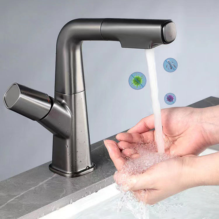 Widespread Sink Faucet Modern Faucet with Single Knob Handle