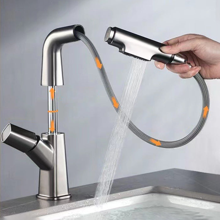 Widespread Sink Faucet Modern Faucet with Single Knob Handle
